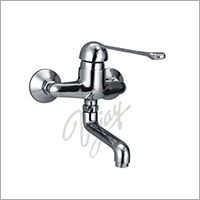 Cat No. 1041 
C.P. Elbow Action Single lever Wall Mixer with Swinging Spout